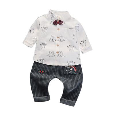 Toddler Boy Clothes kid 2019 Spring Little Bear Butterfly-knot Shirt Jeans Suit Roupas Handsome Blouse
Toddler Boy Clothes kid 2019 Spring Little Bear Butterfly-knot Shirt Jeans Suit Roupas Handsome Blouse