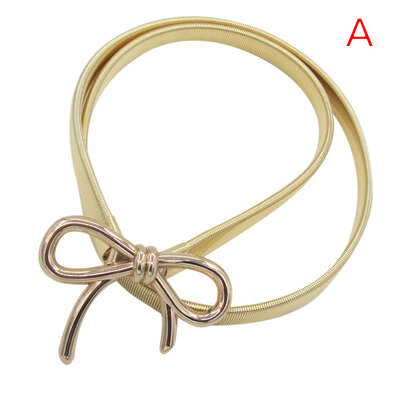 Hot 2019 Fashion Trend New High Quality Belt Bow Type Buckle Elastic Thin Belt Metal Gold Silver Belt
Hot 2019 Fashion Trend New High Quality Belt Bow Type Buckle Elastic Thin Belt Metal Gold Silver Belt
