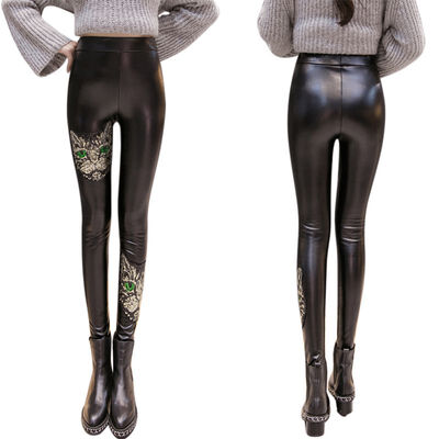 Women Girls Leather Leggings Stretchy High Waist Stretchable Skinny Lace Leggings Embroidery Pants -2XL
Women Girls Leather Leggings Stretchy High Waist Stretchable Skinny Lace Leggings Embroidery Pants -2XL