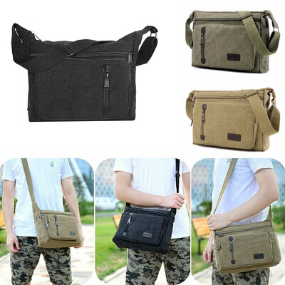 Mens Retro Shoulder Messenger Bag Canvas Shoulder Bag School Military Messenger Bag Khaki Army Green Black
Mens Retro Shoulder Messenger Bag Canvas Shoulder Bag School Military Messenger Bag Khaki Army Green Black