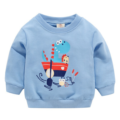 2019 Spring Autumn Baby Kids Cartoon Dinosaur Sweatshirts Childrens Blue Sweatshirts Boys &Girl Clothes 0-3T
2019 Spring Autumn Baby Kids Cartoon Dinosaur Sweatshirts Childrens Blue Sweatshirts Boys &Girl Clothes 0-3T
