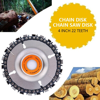 Grinder Disc Chain Plate 4 Inch Grinding Wheel Disc&22 Tooth Fine Cut Carving Chainsaw Blade for 100115 Mm Angle Grinder
Grinder Disc Chain Plate 4 Inch Grinding Wheel Disc&22 Tooth Fine Cut Carving Chainsaw Blade for 100115 Mm Angle Grinder