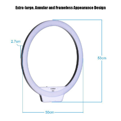 YONGNUO YN608 5500K Color Temperature Wireless Remote LED Ring Video Light Annular&Frameless Appearance Design Adjustable Brig
YONGNUO YN608 5500K Color Temperature Wireless Remote LED Ring Video Light Annular&Frameless Appearance Design Adjustable Brig