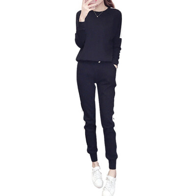 Cosy Women Long Sleeve Sweatshirt Ankle-Length Pants two piece set Female clothes Fashion Striped tracksuit for women
Cosy Women Long Sleeve Sweatshirt Ankle-Length Pants two piece set Female clothes Fashion Striped tracksuit for women