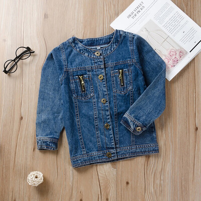 Autumn Baby Girl O-Neck Design Denim Jacket Coat Outdoor Long Sleeve Outerwear 2019
Autumn Baby Girl O-Neck Design Denim Jacket Coat Outdoor Long Sleeve Outerwear 2019