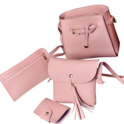 Gobestart Women Four Set Fashion Handbag Shoulder Bag Four Pieces Tote Bag Crossbody Wallt
Gobestart Women Four Set Fashion Handbag Shoulder Bag Four Pieces Tote Bag Crossbody Wallt