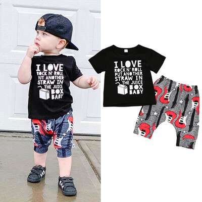 Summer Casual Baby Boy Letter Printing Short Sleeve T-Shirt And Short Pants Kids Two-piece Outfit Set
Summer Casual Baby Boy Letter Printing Short Sleeve T-Shirt And Short Pants Kids Two-piece Outfit Set