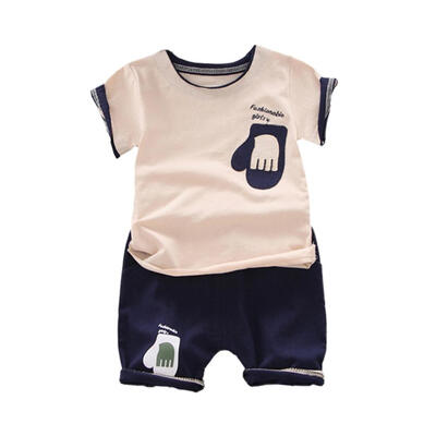 Summer Baby Boy Cute Glove Print Short Sleeve Casual T-shirts And Short Pant Kit Kids Two-piece Outfit Set
Summer Baby Boy Cute Glove Print Short Sleeve Casual T-shirts And Short Pant Kit Kids Two-piece Outfit Set