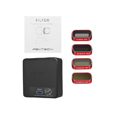 PGYTECH 4pcs Professional Lens NDPL Mixed Filters Accessory Kit ND8PL ND16PL ND32PL ND64PL with Storage Case Magnetic Ab
PGYTECH 4pcs Professional Lens NDPL Mixed Filters Accessory Kit ND8PL ND16PL ND32PL ND64PL with Storage Case Magnetic Ab