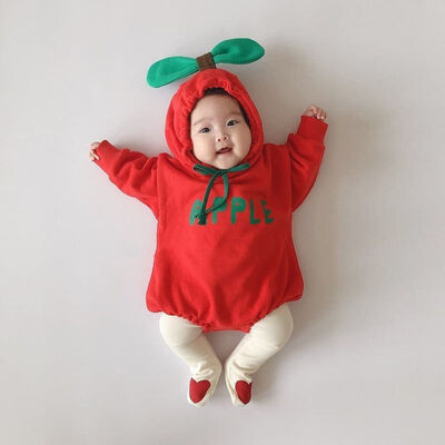 Spring Autumn Newborn Rompers Baby Boys Girls Cute Fruit Shaped Jumpsuit Long Sleeve Hooded Plus Velvet Letter Print Jumpsuit
Spring Autumn Newborn Rompers Baby Boys Girls Cute Fruit Shaped Jumpsuit Long Sleeve Hooded Plus Velvet Letter Print Jumpsuit