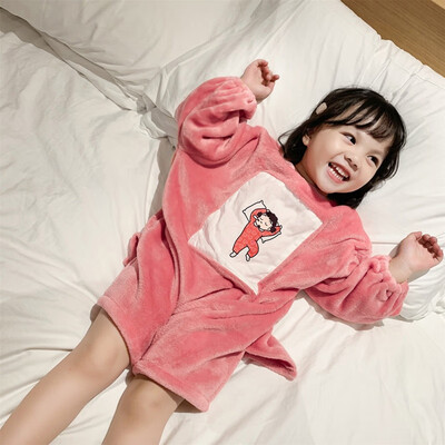 Children Autumn Winter Flannel Clothing Cartoon Print Casual Sweet Suit Autumn Pajamas Cotton Soft Nightdress
Children Autumn Winter Flannel Clothing Cartoon Print Casual Sweet Suit Autumn Pajamas Cotton Soft Nightdress