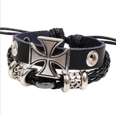 Cross New Style Jewelry Usable Woven Jewelry Bracelet\wristband Roman Cross Bracelet Personality - Fashion Men
Cross New Style Jewelry Usable Woven Jewelry Bracelet\wristband Roman Cross Bracelet Personality - Fashion Men