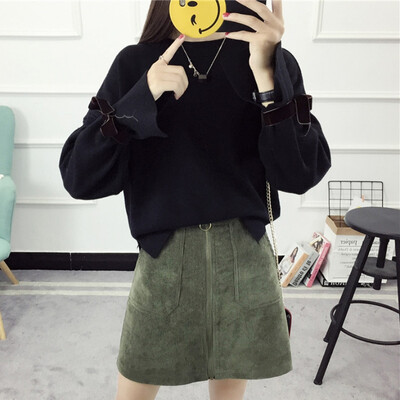 Sweater Women Casual Slim Autumn Spring Knitted Sweater Lace Up Flare Long Sleeve Ruffle Knitting Pullover Female Sweaters
Sweater Women Casual Slim Autumn Spring Knitted Sweater Lace Up Flare Long Sleeve Ruffle Knitting Pullover Female Sweaters