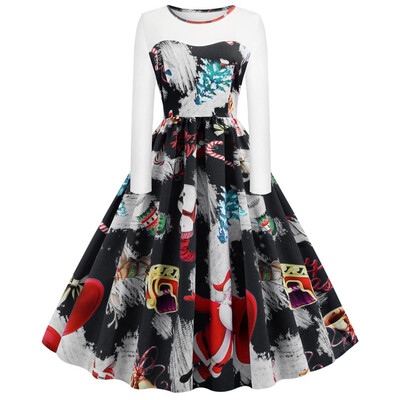 Tailored Womens Vintage Christmas Printed Dress Ladies Long Sleeves Dress Xmas Dress
Tailored Womens Vintage Christmas Printed Dress Ladies Long Sleeves Dress Xmas Dress