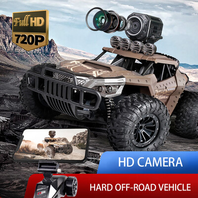 Gobestart High-speed Remote Control 4WD 24Ghz Car Off-road HD Camera Truck Child Toys