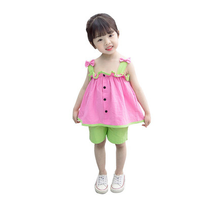 Baby Girl Clothes Set Sling Bow-Knot Short Sleeve Shorts 2PCS Toddler Children Girl Clothes For 0-4t
Baby Girl Clothes Set Sling Bow-Knot Short Sleeve Shorts 2PCS Toddler Children Girl Clothes For 0-4t