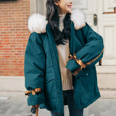 Roseonmyhand Fashion Women Winter Warm Cotton Hooded Winter Jacket Long-Sleeved Coat
Roseonmyhand Fashion Women Winter Warm Cotton Hooded Winter Jacket Long-Sleeved Coat