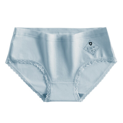 Japanese Version No Trace Cotton Antibacterial Mid-waist Abdomen Lace Side Girls Underwear Briefs
Japanese Version No Trace Cotton Antibacterial Mid-waist Abdomen Lace Side Girls Underwear Briefs