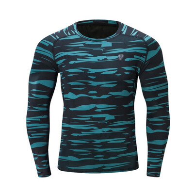 2018 Camouflage Long Fitness Polyester Green Gray Quick-Drying Clothes Tight long Sleeve T-shirt
2018 Camouflage Long Fitness Polyester Green Gray Quick-Drying Clothes Tight long Sleeve T-shirt