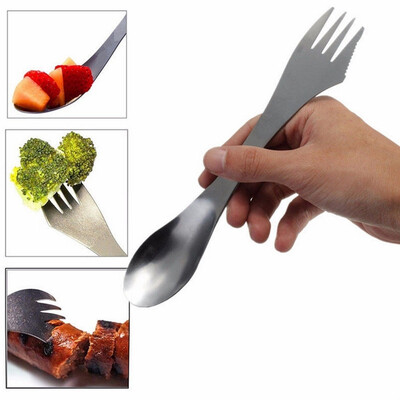 Gobestart 1 Pc 3 in 1 Titanium Fork Spoon Spork Cutlery Utensil Combo Kitchen Outdoor Picn
Gobestart 1 Pc 3 in 1 Titanium Fork Spoon Spork Cutlery Utensil Combo Kitchen Outdoor Picn