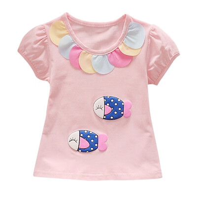 Summer Toddler Girl Short Sleeve Cartoon Printed Pattern T-shirt Tops Cotton Casual Outfits Clothes
Summer Toddler Girl Short Sleeve Cartoon Printed Pattern T-shirt Tops Cotton Casual Outfits Clothes