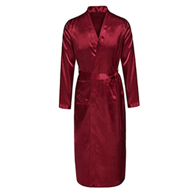 Mens Silk Satin Bathrobe Robe Long Solid Silk Pajamas Men Silk Nightgown Sleepwear kimono homme Dressing Gown
Mens Silk Satin Bathrobe Robe Long Solid Silk Pajamas Men Silk Nightgown Sleepwear kimono homme Dressing Gown
