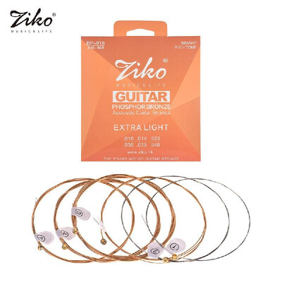 ZIKO DP-010 Extra Light Acoustic Guitar Strings Hexagon Alloy Wire Phosphor Bronze Wound Corrosion Resistant 6 Strings Set
ZIKO DP-010 Extra Light Acoustic Guitar Strings Hexagon Alloy Wire Phosphor Bronze Wound Corrosion Resistant 6 Strings Set