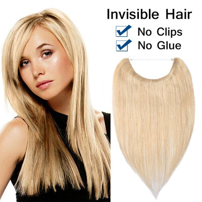 16182022 Inches One Piece Straight Remy Human Hair Miracle Secret Invisible Wire Hair Extensions - No Clip No Glue
16182022 Inches One Piece Straight Remy Human Hair Miracle Secret Invisible Wire Hair Extensions - No Clip No Glue