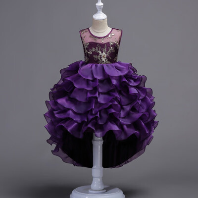 2-12 Years Girls Sleeveless Princess Children Flower Girl Dress Moderator Clothing For Wedding Girls Trailing Party Prom Dresses
2-12 Years Girls Sleeveless Princess Children Flower Girl Dress Moderator Clothing For Wedding Girls Trailing Party Prom Dresses