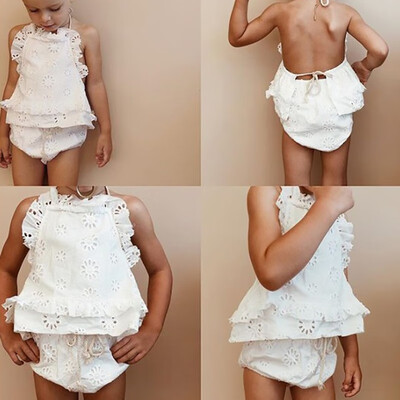 0-24M Summer Baby Girls Clothes Casual Fashion Hollow Design Sleeveless Strap Cotton Tops With Briefs Shorts Outfits Set
0-24M Summer Baby Girls Clothes Casual Fashion Hollow Design Sleeveless Strap Cotton Tops With Briefs Shorts Outfits Set