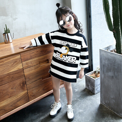 Baby Girl Dress Striped Letter Cartoon Princess Long Sleeve Dresses Children Autumn Clothing for Kids
Baby Girl Dress Striped Letter Cartoon Princess Long Sleeve Dresses Children Autumn Clothing for Kids