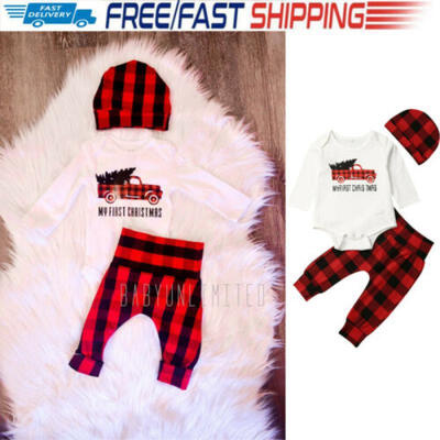 1-2T Infant Toddler Baby Girl Cotton Christmas Tops Xmas Plaid Pants Hat Outfits
1-2T Infant Toddler Baby Girl Cotton Christmas Tops Xmas Plaid Pants Hat Outfits