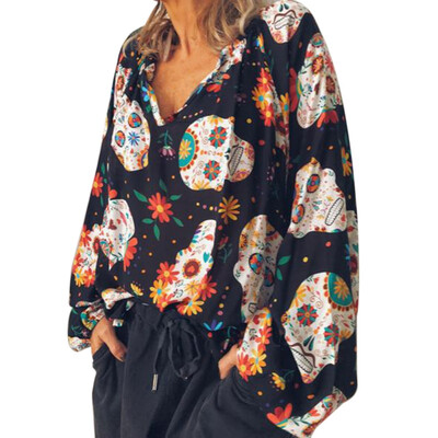 New Casual Printed Chiffon Women Blouse&Tops Fashion Puff Long Sleeve V-Neck Blouse Blusas High Street Lady Shirts Clothes
New Casual Printed Chiffon Women Blouse&Tops Fashion Puff Long Sleeve V-Neck Blouse Blusas High Street Lady Shirts Clothes