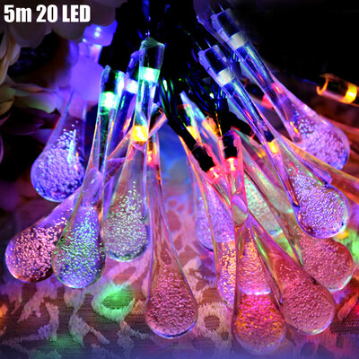 Christmas Props 5m 20 LEDs Solar String Light Water Drop Style Lamp Decors New Year Decoration
Christmas Props 5m 20 LEDs Solar String Light Water Drop Style Lamp Decors New Year Decoration