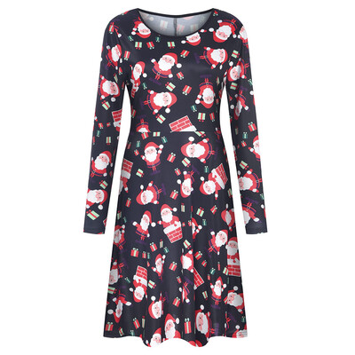 Tailored Womens Stylish O Collar Splice Print Long Sleeve Dress Long Dress
Tailored Womens Stylish O Collar Splice Print Long Sleeve Dress Long Dress