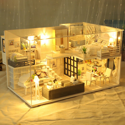 Gobestart 3D Wooden DIY Miniature House Furniture LED House Puzzle Decorate Creative Gifts
Gobestart 3D Wooden DIY Miniature House Furniture LED House Puzzle Decorate Creative Gifts
