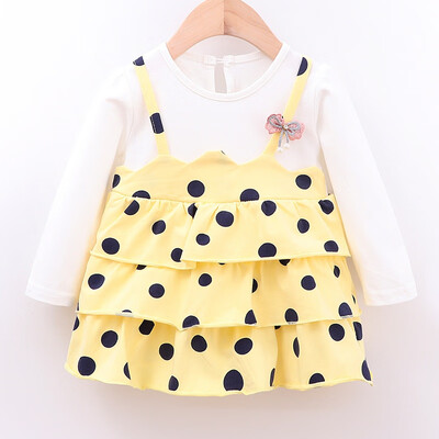 NEW Autumn Casual Baby Girls Fake 2 Piece Dot Pattern Long Sleeve Dress Kids Toddler Pageant Sundress Dresses For Girls
NEW Autumn Casual Baby Girls Fake 2 Piece Dot Pattern Long Sleeve Dress Kids Toddler Pageant Sundress Dresses For Girls