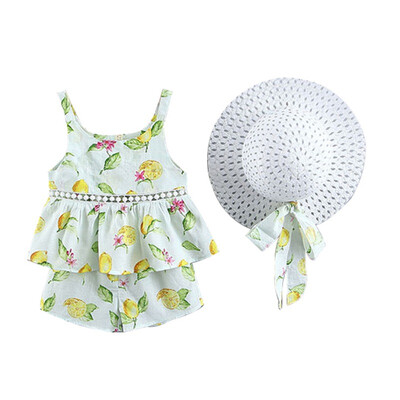 Baby Girl Clothes Set 0-3t Casual Summer TopShortsCap Cotton Print Floral Infant Girl Clothes Suit
Baby Girl Clothes Set 0-3t Casual Summer TopShortsCap Cotton Print Floral Infant Girl Clothes Suit