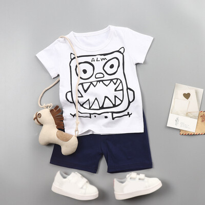 Summer Baby Boy Clothes Kids Boys Short Sleeve Cartoon Print Tops T-ShirtShorts Children Casual Outfits Sets
Summer Baby Boy Clothes Kids Boys Short Sleeve Cartoon Print Tops T-ShirtShorts Children Casual Outfits Sets