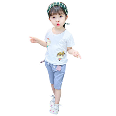 Summer Cotton Children Baby Girls Set Casual Cartoon Print Pattern Short Sleeve Tops T-shirtShorts Suits Costume Set
Summer Cotton Children Baby Girls Set Casual Cartoon Print Pattern Short Sleeve Tops T-shirtShorts Suits Costume Set