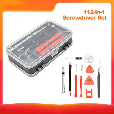 112-in-1 Screwdriver Set with Carrying Case Professional Screwdriver Repair Tool for Mobile Phone Tablet PC&More
112-in-1 Screwdriver Set with Carrying Case Professional Screwdriver Repair Tool for Mobile Phone Tablet PC&More