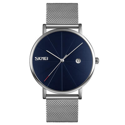 SKMEI Men Fashion Watches Quartz Simple Stainless Steel Waterproof Casual Watch For Men 9183