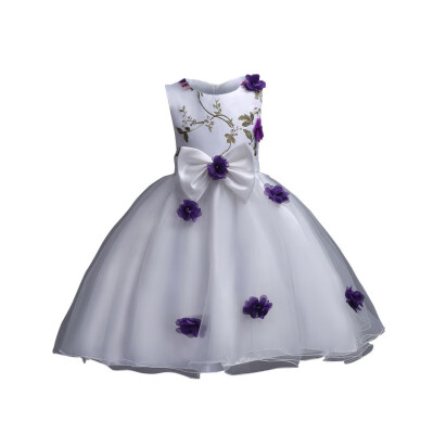 Dress Childrens Embroidery Flower Sleeveless Princess Dress For Girl 5 Colors Ball Gown Wedding Dress
Dress Childrens Embroidery Flower Sleeveless Princess Dress For Girl 5 Colors Ball Gown Wedding Dress