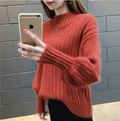 2018 new autumn&winter extra thick lantern sleeve waist top with bottom blouse top womens loose half high collar
2018 new autumn&winter extra thick lantern sleeve waist top with bottom blouse top womens loose half high collar
