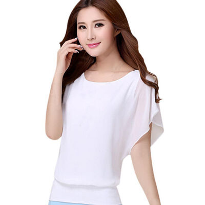 Womens Tops Fashion 2017 Women Summer Chiffon Blouse Plus Size Ruffle Batwing Short Sleeve Casual Blouse Black White Red Blue
Womens Tops Fashion 2017 Women Summer Chiffon Blouse Plus Size Ruffle Batwing Short Sleeve Casual Blouse Black White Red Blue