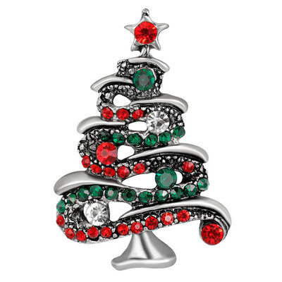 Christmas Brooch Decoration Christmas Costume Scarves Matching Pin Accessories