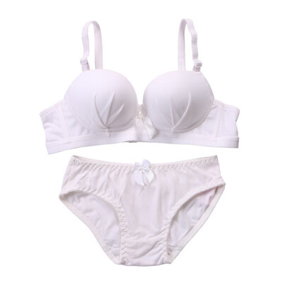 1 Set Women Sexy Lingerie Romantic Wire Free Bra Push Up Underwear Solid Bow Female Bra Panties Set
1 Set Women Sexy Lingerie Romantic Wire Free Bra Push Up Underwear Solid Bow Female Bra Panties Set
