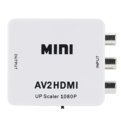 Mini AV to HDMI Converter Adapter Composite AV2HDMI Converter 1080P HDTV DVD AV to HDMI Converter
Mini AV to HDMI Converter Adapter Composite AV2HDMI Converter 1080P HDTV DVD AV to HDMI Converter