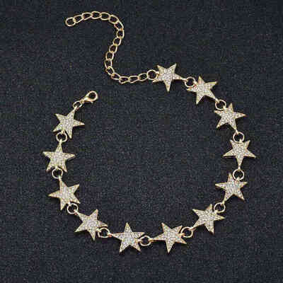 New Fashion Crystal Stars Link Chain Choker Necklace Trendy Luxury Rhinestones Neck Collar Necklace Jewelry
New Fashion Crystal Stars Link Chain Choker Necklace Trendy Luxury Rhinestones Neck Collar Necklace Jewelry