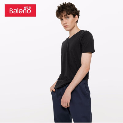 Baleno T-shirt male 2019 summer cotton V-neck short-sleeved shirt loose bottoming shirt male 88902701 00A M
Baleno T-shirt male 2019 summer cotton V-neck short-sleeved shirt loose bottoming shirt male 88902701 00A M